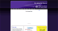 Desktop Screenshot of jamesthedeacon.org.uk