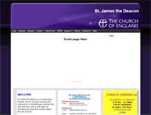 Tablet Screenshot of jamesthedeacon.org.uk